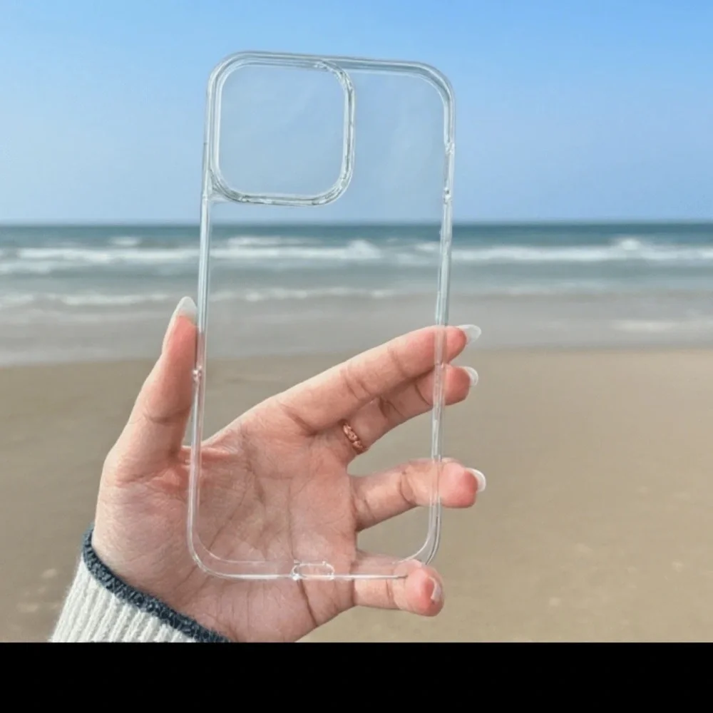Case for IPhone 14 Pro Max Transparent Cover With Bumper Edges